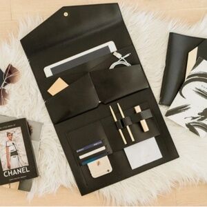 Glass Ladder & Co The Megan Clutch in Black NWOT